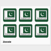 Sticker Carré Pakistan (Feuille)