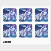 Sticker Carré Pal polaire (Feuille)