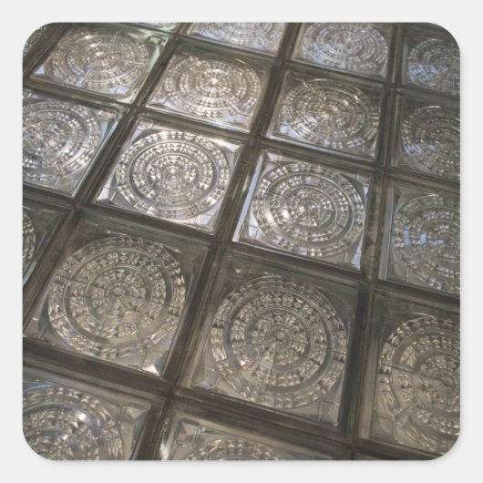 Sticker Carré Palacio de Communicaciones, plancher en verre (Devant)