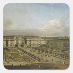 Sticker Carré Palais de Schonbrunn et jardins, 1759-61