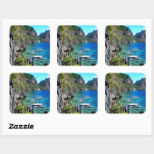 Sticker Carré Palawan (Feuille)