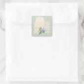 Sticker Carré Pale Blue Shabby Collage Embellisment (Sac)