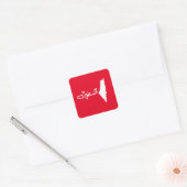 Sticker Carré palestine, BOUTON (Enveloppe)