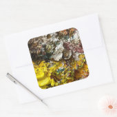 Sticker Carré Palette de l'artiste #1 (Enveloppe)