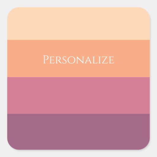 Sticker Carré Palette de récolte (Devant)