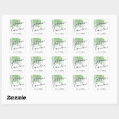 Sticker Carré Palm Leaf Plage Moderne Destination Mariage Favori (Feuille)