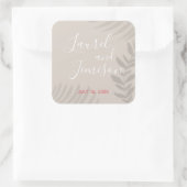 Sticker Carré Palm ombragé Tan (Sac)