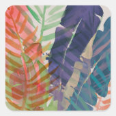 Sticker Carré Palmes électriques (Devant)