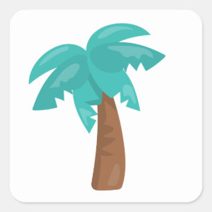 Sticker Carré Palmier mignon
