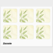 Sticker Carré Palmiers sur la forêt de Bamboo | Sceau à coller