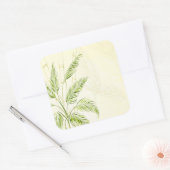 Sticker Carré Palmiers sur la forêt de Bamboo | Sceau à coller