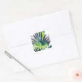 Sticker Carré Palmiers Twilight - Franges de palmiers (Enveloppe)