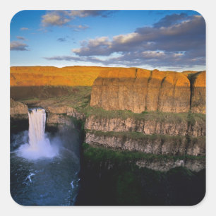 Sticker Carré Palouse Falls à Washington