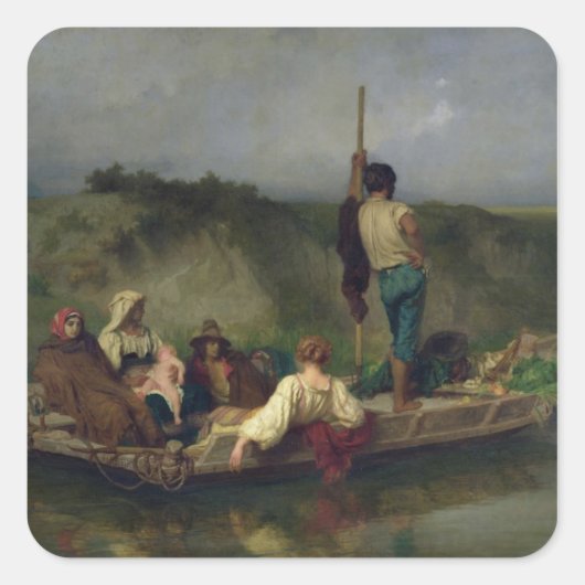 Sticker Carré Paludisme (Devant)