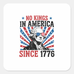 Sticker Carré Pancarte de protestation de George Washington Pas