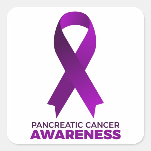 Sticker Carré Pancreatic Cancer (Devant)