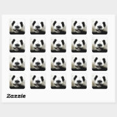 Sticker Carré Panda (Feuille)
