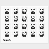 Sticker Carré Panda (Feuille)