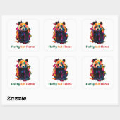 Sticker Carré panda (Feuille)