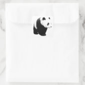 Sticker Carré Panda noir et blanc (Sac)