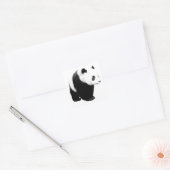 Sticker Carré Panda noir et blanc (Enveloppe)