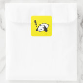 Sticker Carré Panda Pop Cute (Sac)