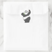 Sticker Carré Panda Selfie (Sac)