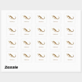 Sticker Carré Pangolin imperturbable (Feuille)