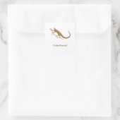 Sticker Carré Pangolin imperturbable (Sac)