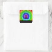 Sticker Carré Panier de golf Tie Dye Disk (Sac)