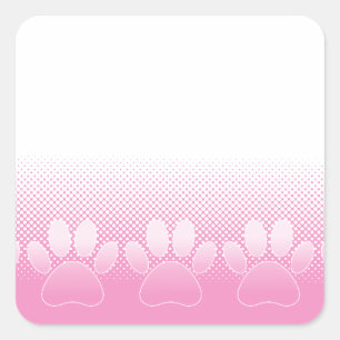 Sticker Carré Paniers Roses Et Blancs Avec Arrière - plan De New