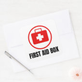 Sticker Carré Panneau Boîte de premiers soins (Enveloppe)