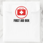 Sticker Carré Panneau Boîte de premiers soins (Sac)