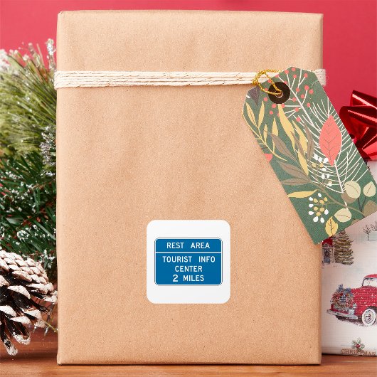 Sticker Carré Panneau Centre d'information touristique