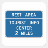 Sticker Carré Panneau Centre d'information touristique (Devant)