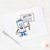 Sticker Carré Panneau Chauffage à eau chaude (Enveloppe)