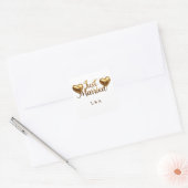 Sticker Carré Panneau de célébration de mariage avec écriture do (Enveloppe)