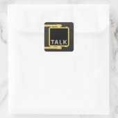 Sticker Carré Panneau de signalisation New York Crosswalk (Sac)