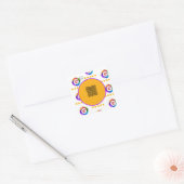 Sticker Carré Panneau de table Google Reviews | Socle de code QR (Enveloppe)
