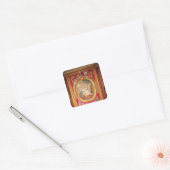 Sticker Carré Panneau de tapisserie représentant Cupid et Psyche (Enveloppe)