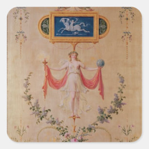 Sticker Carré Panneau du boudoir de Marie-Antoinette