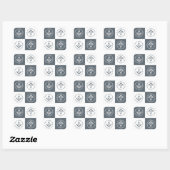 Sticker Carré Panneau franc-maçonnerie (Feuille)