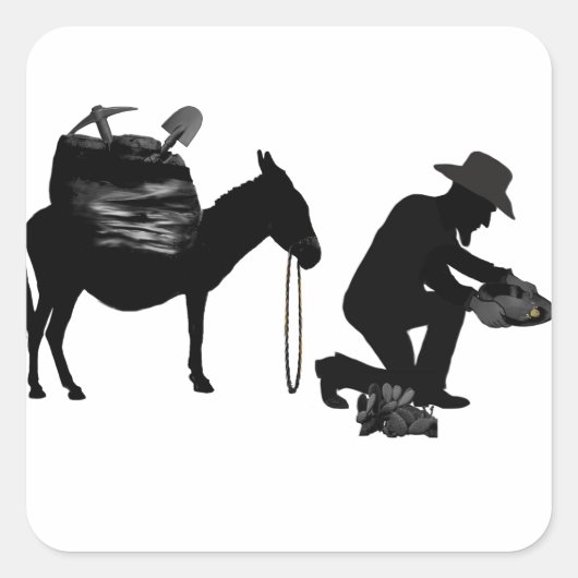 STICKER CARRÉ PANNEAU POUR OR (Devant)