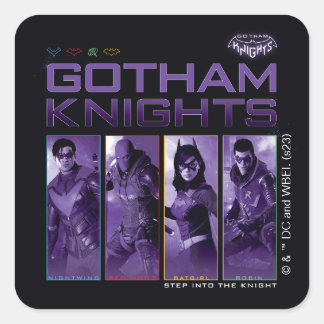 Sticker Carré Panneaux de héros Gotham Knights