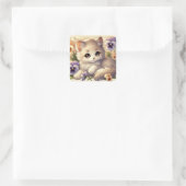 Sticker Carré Pansy Kitten (Sac)