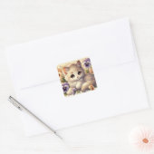 Sticker Carré Pansy Kitten (Enveloppe)