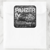 Sticker Carré Panzer IV (Sac)