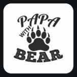 Sticker Carré Papa<br><div class="desc">T-shirt ? Get one of these unique T-shirt for yourself or as special venft for family and friends.</div>