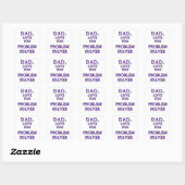 STICKER CARRÉ PAPA, AIME-TOI PROBLEM SOLVER 2 (Feuille)