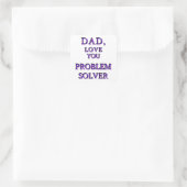 STICKER CARRÉ PAPA, AIME-TOI PROBLEM SOLVER 2 (Sac)